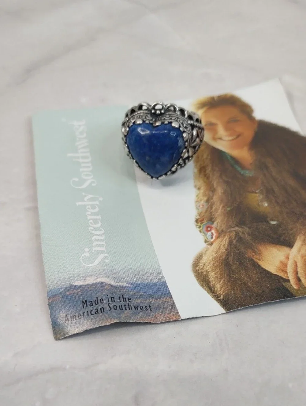 Sincerely Southwest By Carolyn Pollack Lapis/Sterling Silver Ring